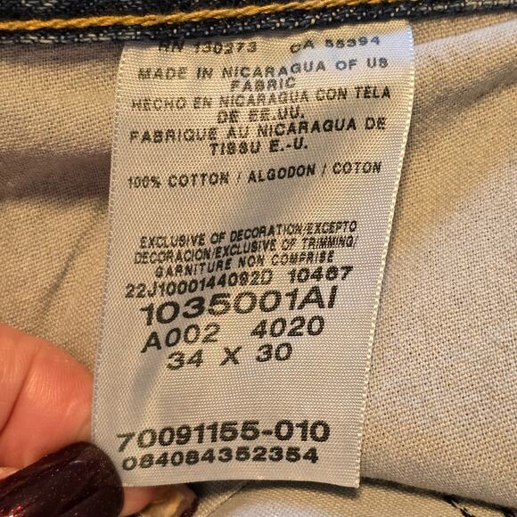 Wrangler Rugged Relaxed Fit Jeans Mens 34 x 30 Blue Bootcut Mid-Rise Western - Picture 3 of 11